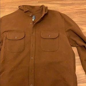 J. Crew Large Brown Shirt Jacket